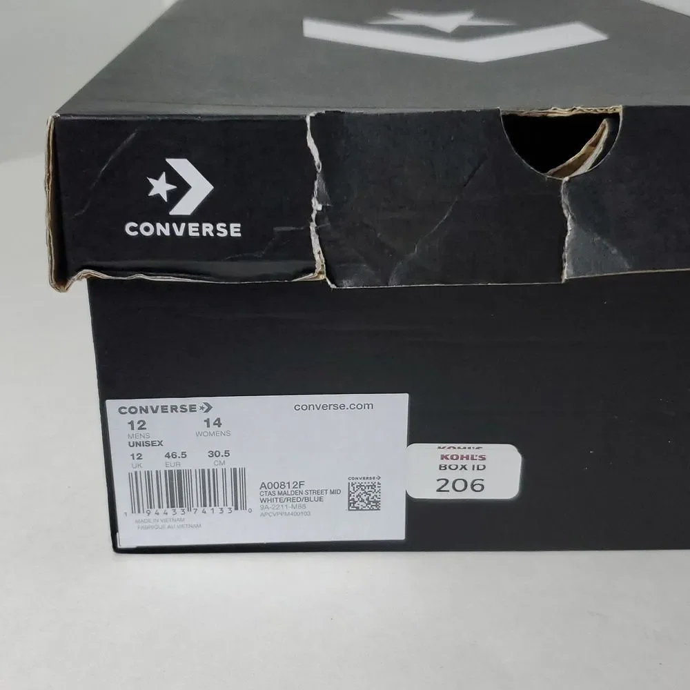 Converse All Star CTAS Malden Street Boot Mid Unisex M 12/ W14 Like New - Picture 12 of 12